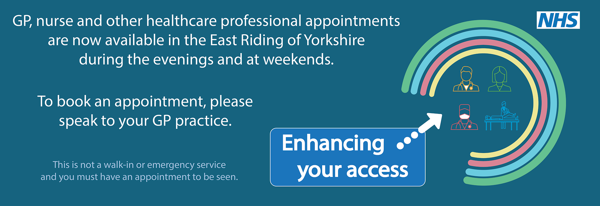 Appointments are now available during the evenings and weekends. Click here for more information.